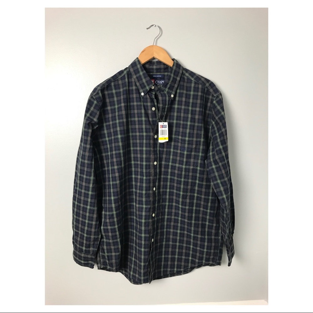 NWT chaps button down M